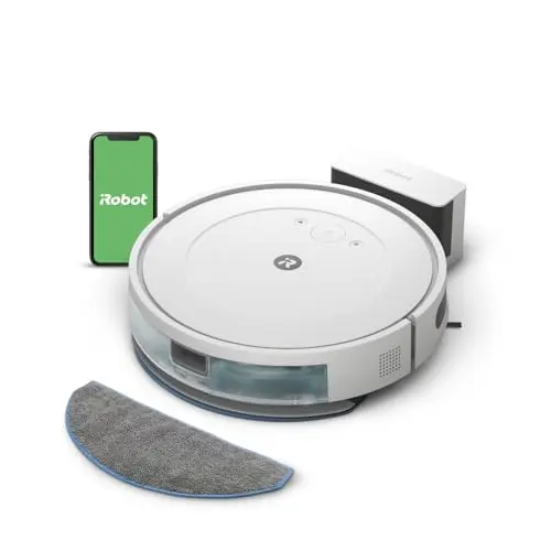 iRobot Roomba Combo Essential Saug- und Wischroboter, 4-Stufen-Reinigung, steuerbar über App oder Sprache, Weiß