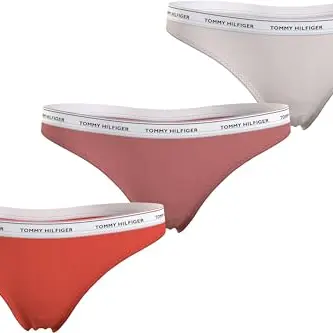 Tommy Hilfiger 3er Pack Damen Thong, Orange