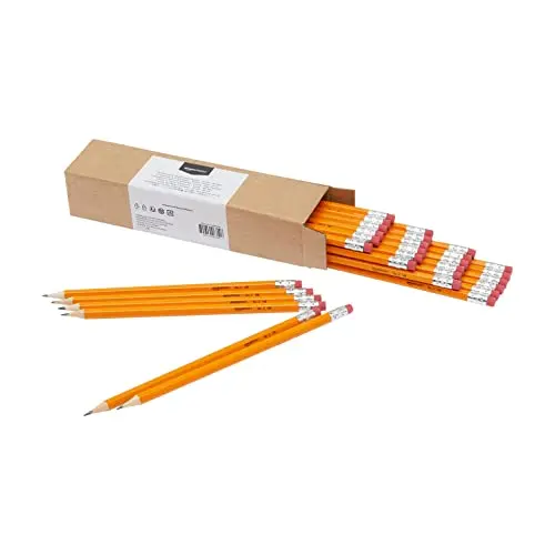 Amazon Basics Graphit-HB-2-Bleistifte, vorgespitzt, 30er-Pack