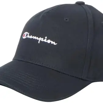 Champion Unisex Baseballkappe, Schwarz, Einheitsgröße