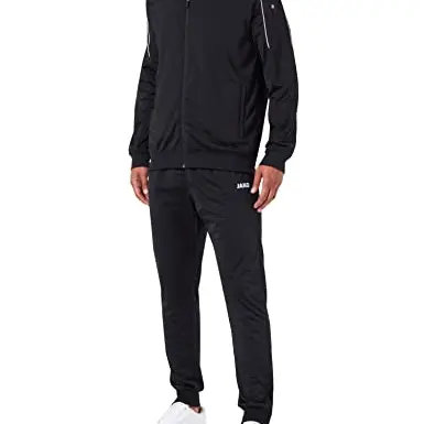 JAKO Herren Trainingsanzug Classico, Schwarz, Größe L