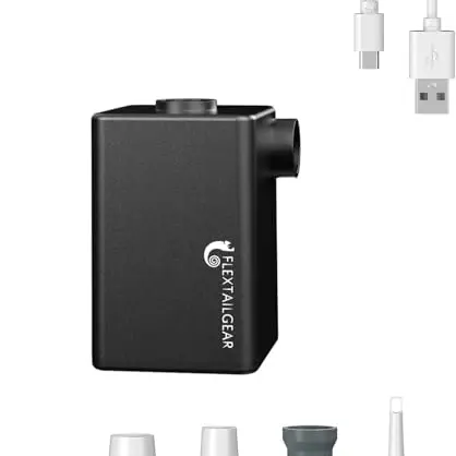 FLEXTAILGEAR MAX Pump Plus - Elektrische Luftpumpe für Camping, Pool, Luftbett und mehr