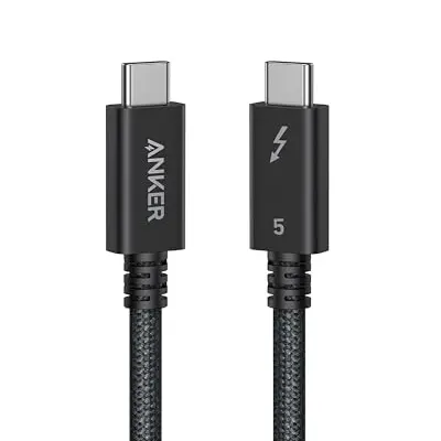 Anker Thunderbolt 5 Kabel, 100cm, USB-C auf USB-C, 240W Leistung, 8K/4K Display, perfekt für iPhone 16 und MacBook