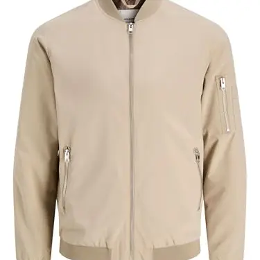 JACK & JONES Herren JJERUSH Bomberjacke in Crockery, Größe XL