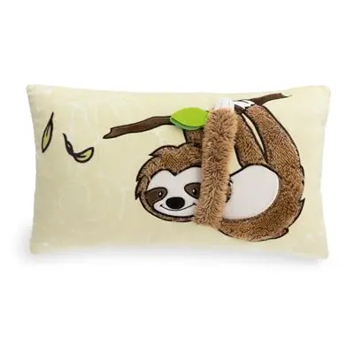 NICI Faultier Kissen Slobby 43x25cm - Flauschiges Kuschelkissen für Kinder - Ideal für Zuhause und unterwegs