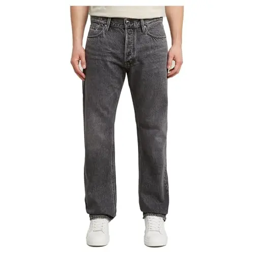 G-STAR Herren Dakota Regular Straight Jeans, Grau, 40W / 38L