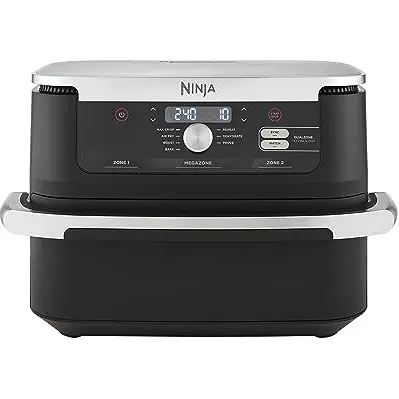 Ninja Foodi FlexDrawer Dual Zone Heißluftfritteuse, 7-in-1, Schwarz