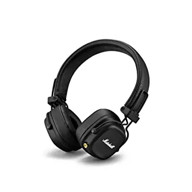 Marshall Major IV Bluetooth Kopfhörer, Faltbar, 80 Stunden Akkulaufzeit - Schwarz