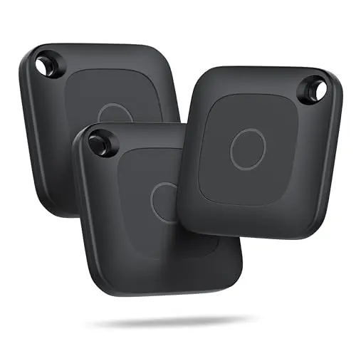 Hoxe Air Tracker Tag 3er Pack - Smart Schlüsselfinder für iOS mit Lauter Piepton & Austauschbarem Akku