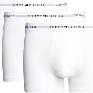 Tommy Hilfiger Herren 3er Pack Boxershorts, Weiß
