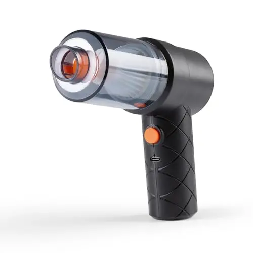 CLEANmaxx Akku-Handstaubsauger 6-TLG. Set | Kabelloser & Beutelloser Handsauger | Ideal für Auto & Tierhaare