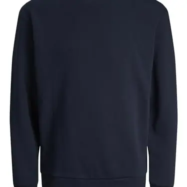 JACK & JONES Herren Sweatshirt mit Rundhalsausschnitt, einfarbig
