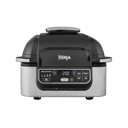 Ninja Foodi Grill & Airfryer 5,7L - 5-in-1 Heißluftfritteuse in Schwarz/Silber