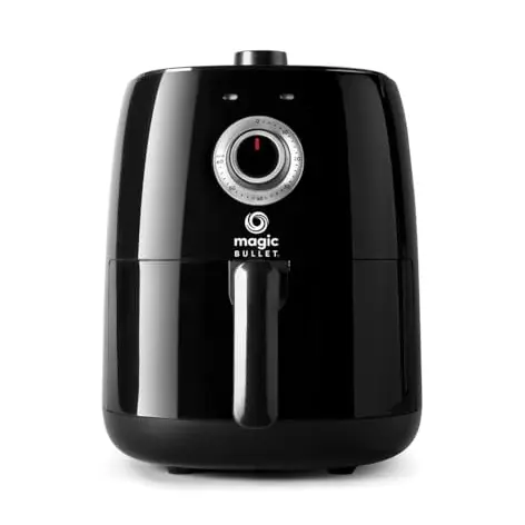 Magic Bullet Heißluftfritteuse 2,5l - fettfreies Frittieren, 1300W, kompakt, Schwarz