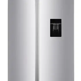 PKM SBS444EIXWD Side by Side Kühl-Gefrierkombination mit Wasserspender, 439 L, Inox Design