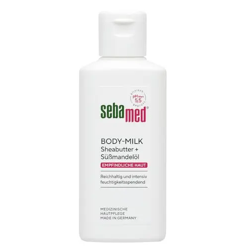 Sebamed Bodymilk 50 ml – pflegende Reise-Körpercreme mit Süßmandelöl & Sheabutter