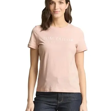 Basic T-Shirt mit Logo-Print