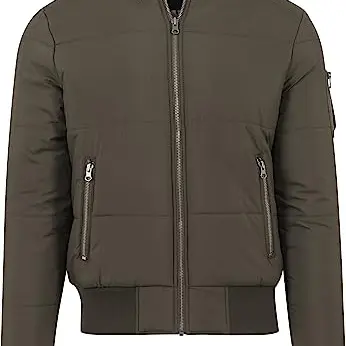 Urban Classics Herren Bomberjacke, Olive Grün, Größe L