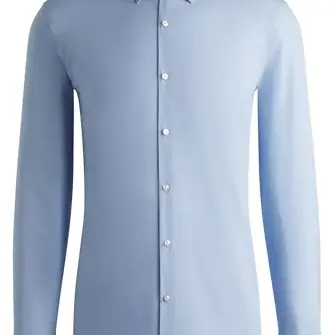 HUGO Herren C-Jenno Shirt in Light Blue, Größe 48