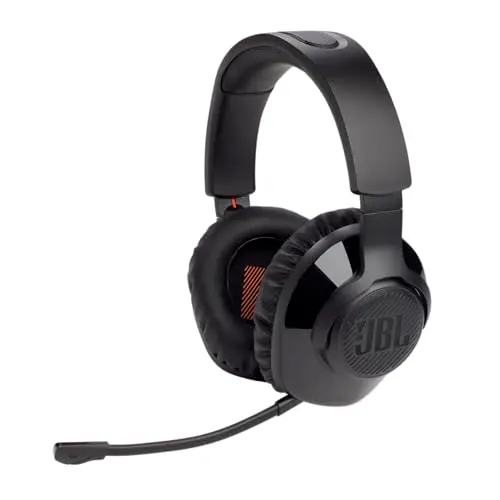 JBL Quantum 350 Wireless Gaming Headset – Over-Ear mit abnehmbarem Mikrofon – Schwarz