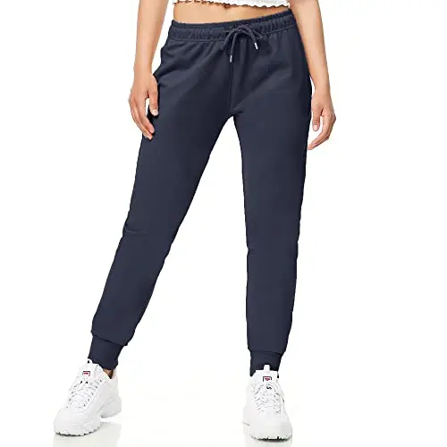ROSS CAMP Jogginghose Damen - Sporthose für Frauen, High Waist, Slim Fit, Sweatpants in Navy, Größe L