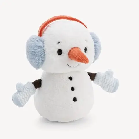 Plüsch Schneemann 15 cm - Weiche Kuschelfigur - Tolle Geschenkidee für Kinder & Erwachsene