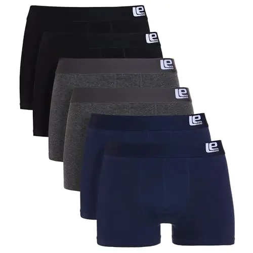 Lower East Retro Boxershorts Herren 10er Pack aus 95% Baumwolle – Bequeme Unterwäsche für Männer