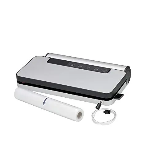 WMF Lono Vakuumiergerät mit abnehmbarer Folienbox, Folienrolle und 5 Beuteln, 30 cm Schweißnaht