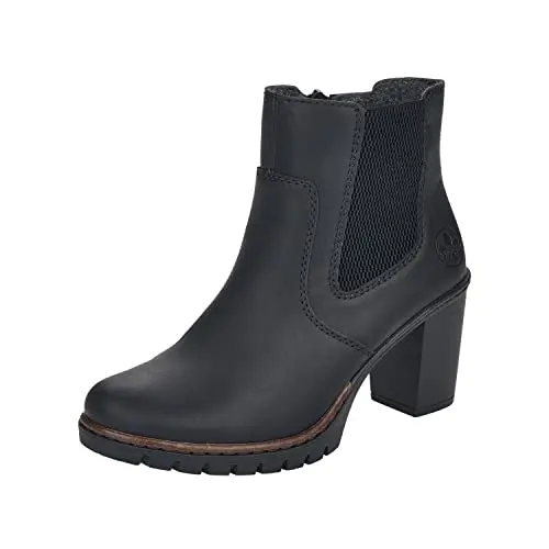 Rieker Damen Stiefeletten, schwarz, Gr. 39 EU