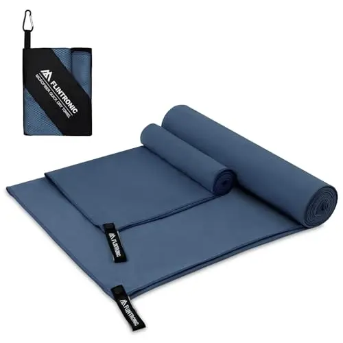 flintronic Mikrofaser Handtuch, 180 x 60 cm - Schnell trocknend und leicht