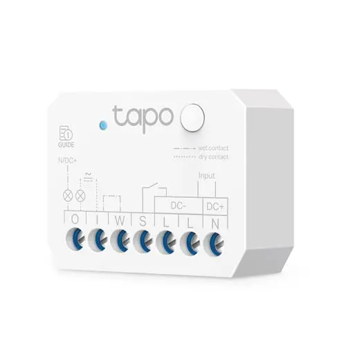 Tapo S110E WLAN Smart Relaisschalter, 1 Kanal, Lichtschalter, Garagentoröffner, Energieerfassung, Kompatibel mit Alexa