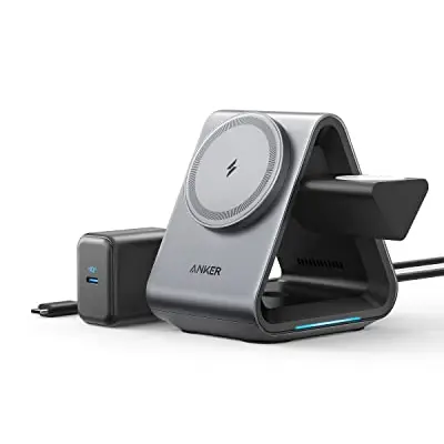 Anker 737 MagGo 3-in-1 kabellose Ladestation für iPhone 16/15/14/13/12, Apple Watch und AirPods Pro