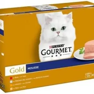 Gourmet Gold Mousses, 4 Sorten, Multipack, 1,02 kg