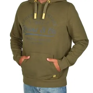 riverso Herren Hoodie Regular Fit RIVArmin Kapuzenpullover Grün 3XL