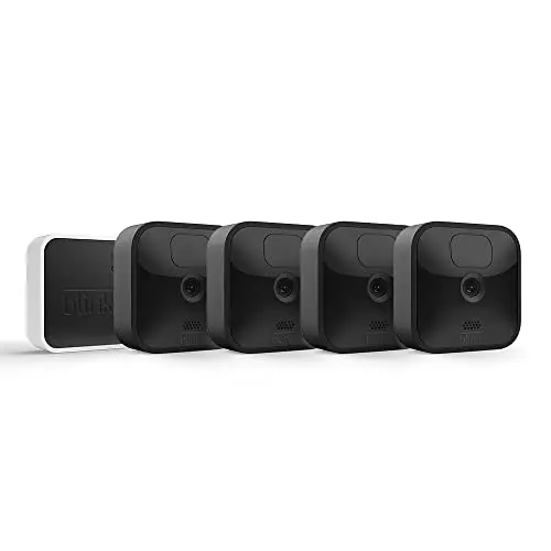 Blink Outdoor – kabellose HD-Überwachungskamera mit zwei Jahren Batterielaufzeit, funktioniert mit Alexa | 4 Kameras