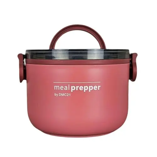 DMC21 Mealprepper Lunch Box - Bento Box für Picknick, Büro & Schule - BPA-frei, rosa