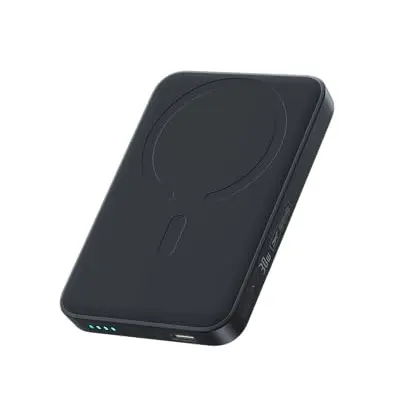 Baseus MagSafe Powerbank 10000mAh 30W - Kabellose Mini Powerbank für iPhone 17/16/15/14/13/12, Schwarz