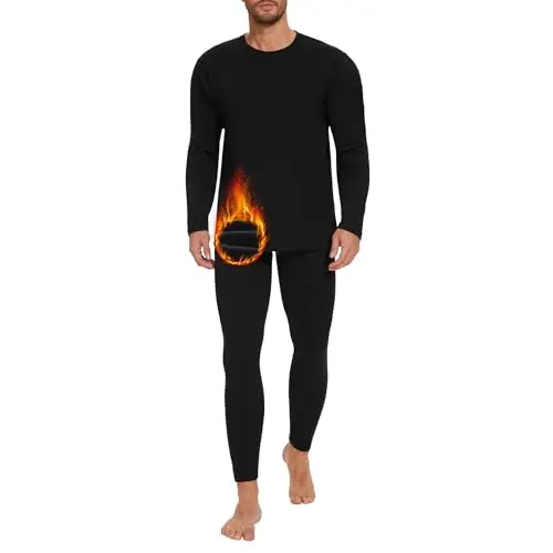 AKKQHH Thermounterwäsche Herren Skiunterwäsche Set - Warm und Weich für den Winter