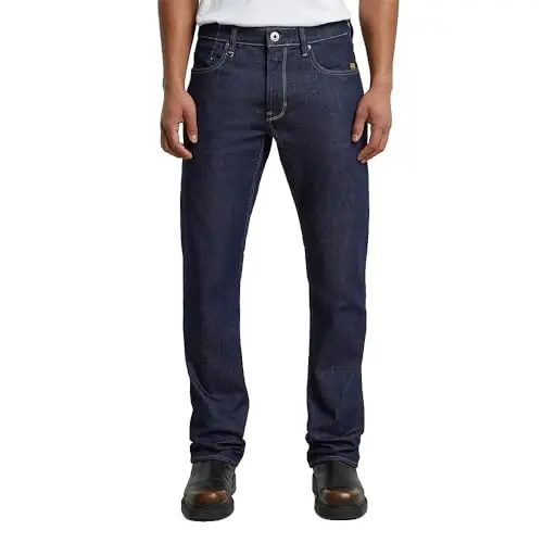 G-Star Herren Mosa Straight Jeans, Blau, 32W / 30L