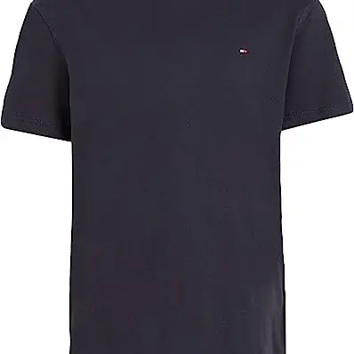 Tommy Hilfiger Jungen T-Shirt, reguläre Passform, Sky Captain, Größe 4