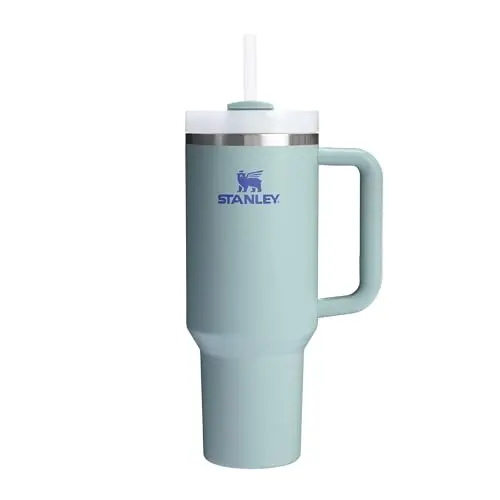 Stanley H2.0 Flowstate Trinkflasche 1.2L mit Strohhalm - Kühlt bis zu 11 Stunden - BPA-frei - Blue Cactus