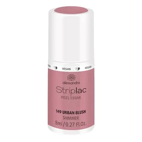 alessandro Striplac UV-Nagellack Urban Blush – Schonend, langanhaltend und einfach zu entfernen – Vegan – 8 ml