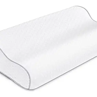 BDTFO Nackenstützkissen für Nackenschmerzen, Orthopädisches Kissen mit Waschbarem Bezug für Rücken, Magen & Seitenschläfer