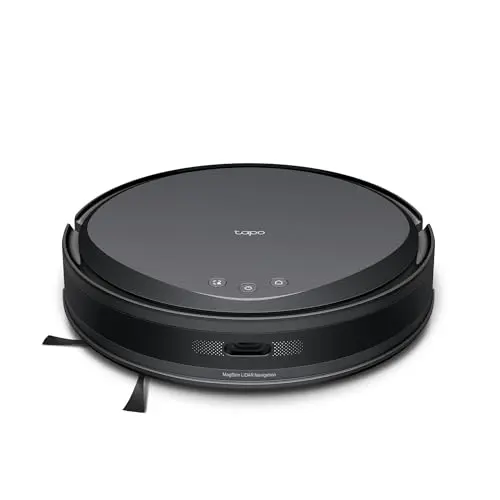 Tapo RV20 Max Saugroboter mit Wischfunktion, 5300Pa Saugkraft, ultra-schlank, LiDAR-Navigation, kompatibel mit Alexa & Google Assistant
