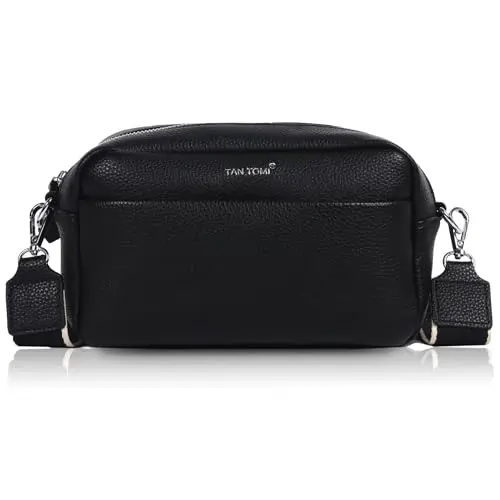 TANTOMI Damen Umhängetasche Klein - Elegante Crossbag mit Abnehmbarem Gurt