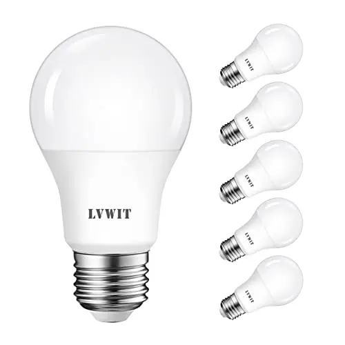 LVWIT LED E27 Birne 60W Kaltweiß 806 lm - 6er Pack
