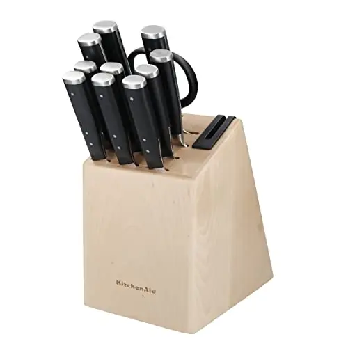 KitchenAid 11-Piece Japanese Steel Knife Set with Block