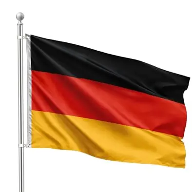 FLAGLY Deutschland Flagge 90 x 150 cm – Wetterfest & UV-beständig mit Ösen