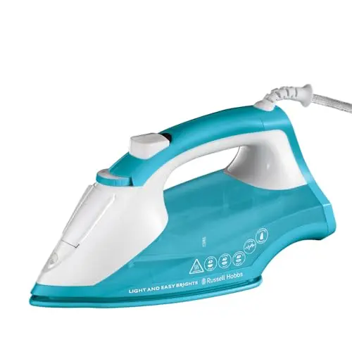 Russell Hobbs Dampfbügeleisen 2400W mit 115g Dampfstoß, 240ml Wassertank, antihaftbeschichtete Sohle