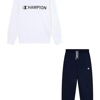Champion Legacy Jungen Sweatshirt, Rundhalsausschnitt, Weiß, XXS